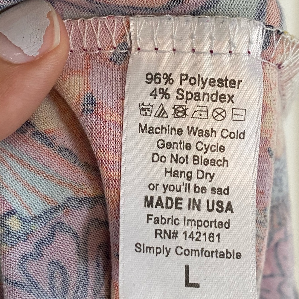EUC L Lularoe Irma tunic top - Picture 4 of 4